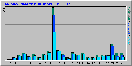 Stunden-Statistik im Monat Juni 2017