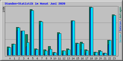 Stunden-Statistik im Monat Juni 2020