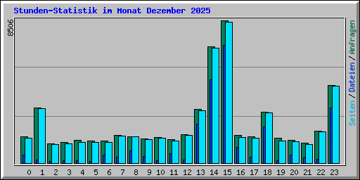 Stunden-Statistik im Monat Dezember 2025