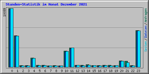 Stunden-Statistik im Monat Dezember 2021